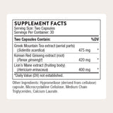 Botella de THORNE Ginseng Plus lista para uso diario
