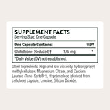 Envase de 60 cápsulas THORNE Glutathione-SR para soporte antioxidante.