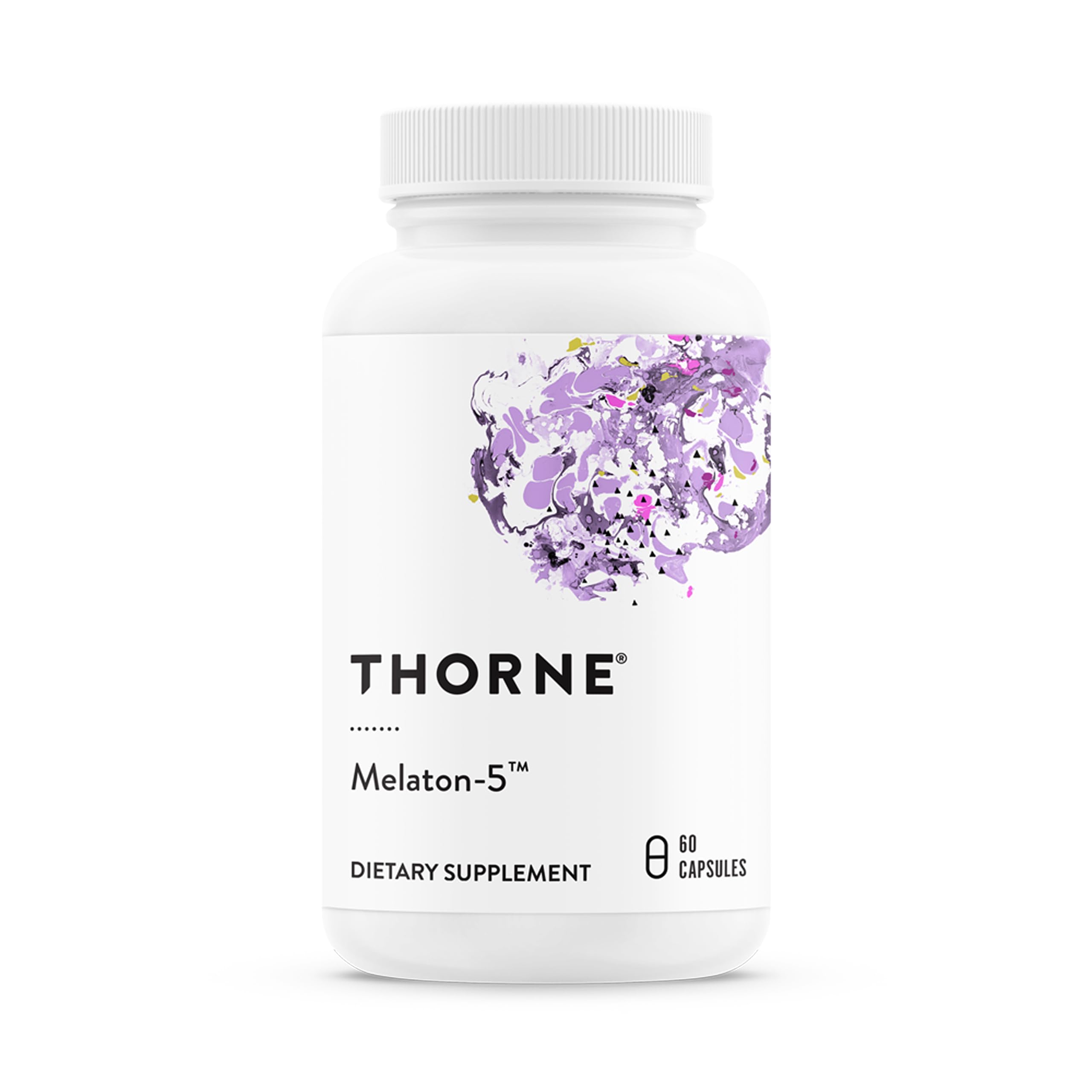 THORNE Melaton-5 botella de cápsulas para dormir naturalmente y apoyar ritmos circadianos