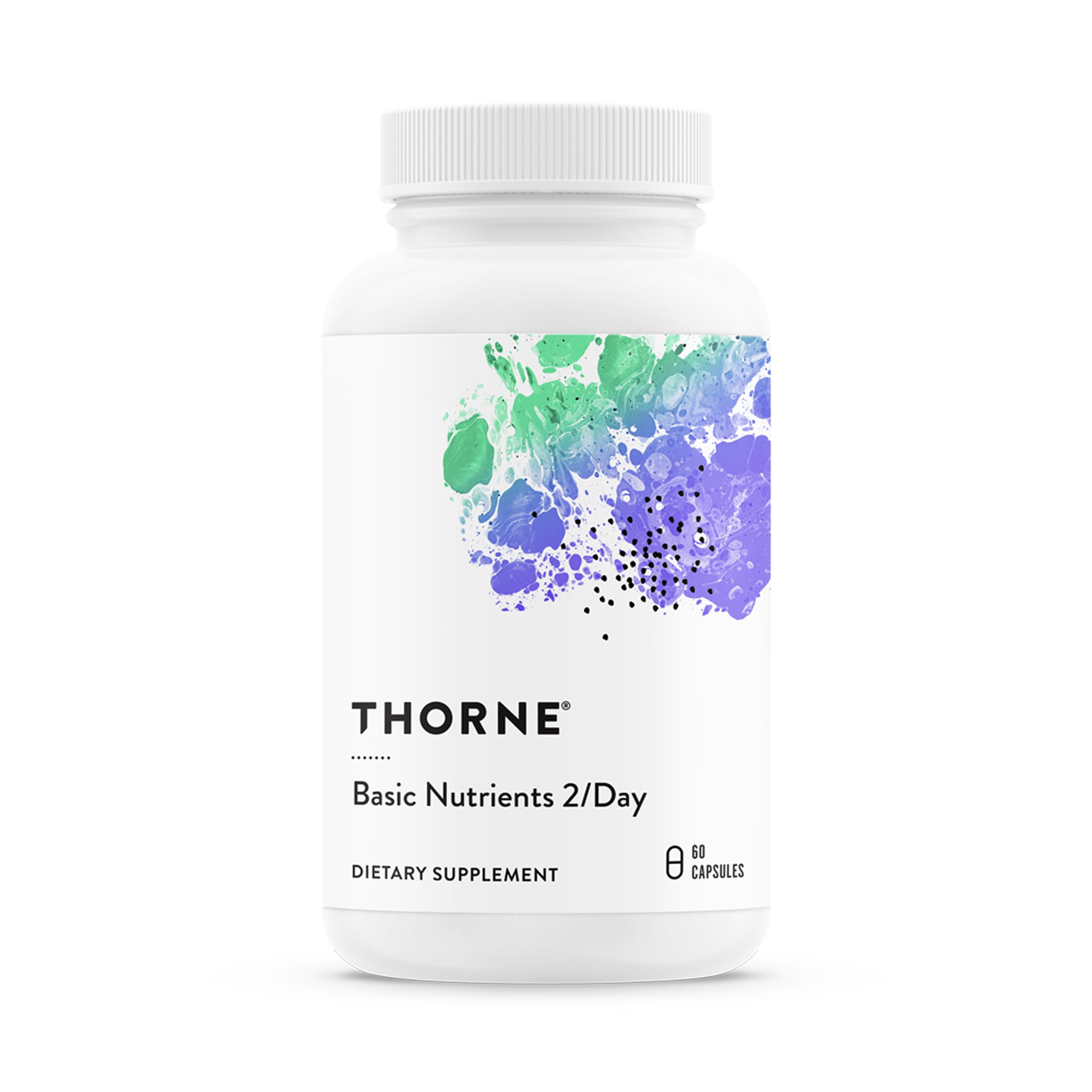 THORNE Nutrientes Básicos 2Día: botella de cápsulas para uso diario