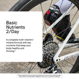 THORNE Nutrientes Básicos 2Día: etiqueta frontal con ingredientes clave