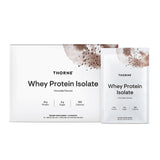 THORNE proteína suero aislada, frente del envase, apoyo muscular rápido tras entreno.