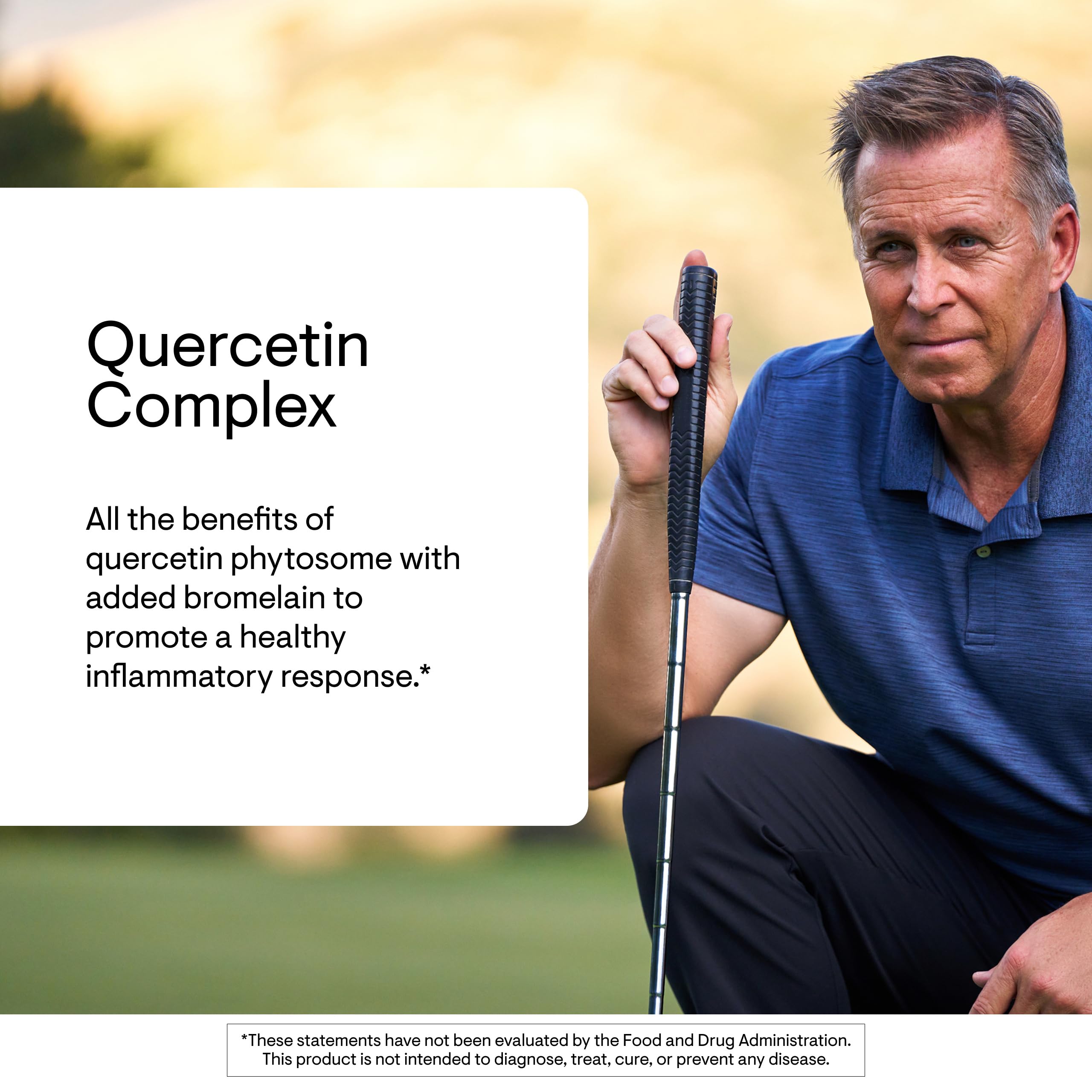 Etiqueta de THORNE Quercetin Complex y bromelina, ingrediente clave