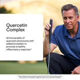 Etiqueta de THORNE Quercetin Complex y bromelina, ingrediente clave