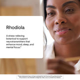 Etiqueta de THORNE Rhodiola certificada por terceros
