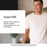 Etiqueta de THORNE Super EPA con información clara de ingredientes.