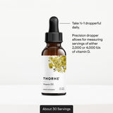 THORNE vitamina D3 se mezcla fácilmente con alimentos o bebidas