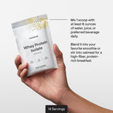 THORNE Whey Protein Isolate, 9 aminoácidos esenciales, soporte nutricional.