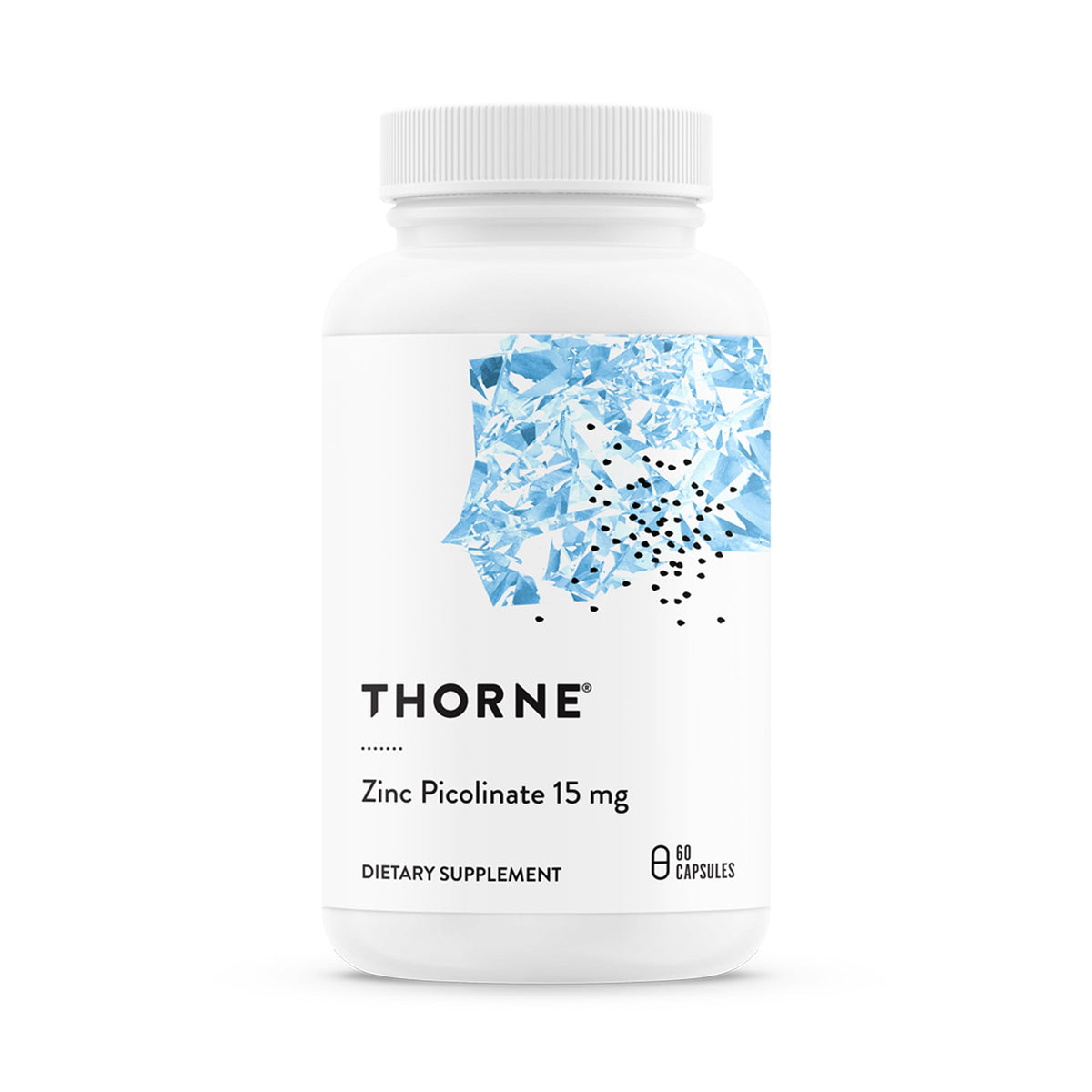 THORNE Zinc Picolinate 15 mg: cápsula en primer plano para salud general