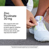 Etiqueta certificada por terceros de THORNE Zinc Picolinato.