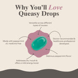 Three Lollies Queasy Drops, apoyo suave durante quimioterapia.