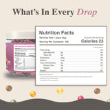 Three Lollies Queasy Drops caja abierta, sabor frambuesa rosa para náuseas ocasionales