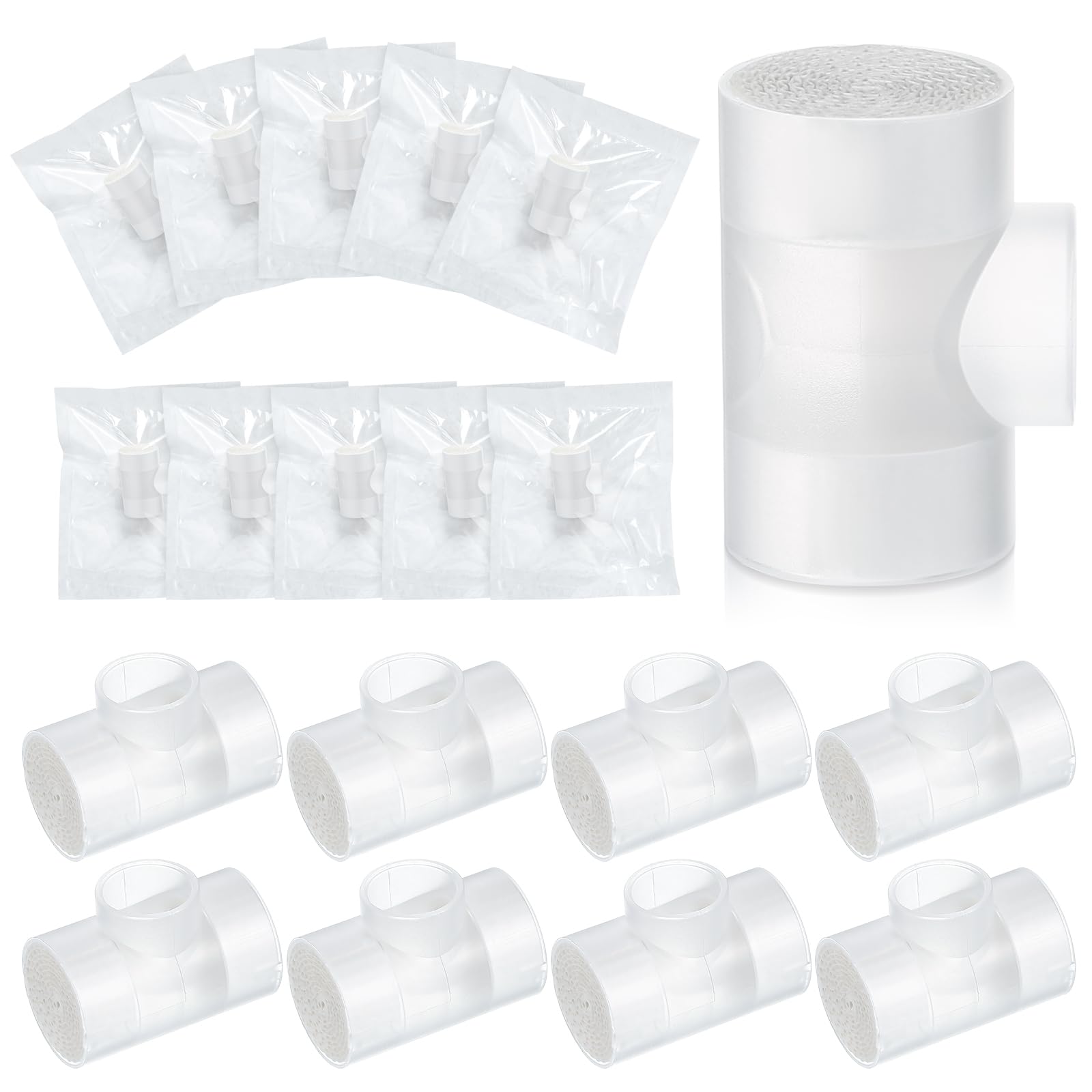 Threlaco HME para traqueostomía, unidad individual, mantiene humedad y calor para comodidad respiratoria.