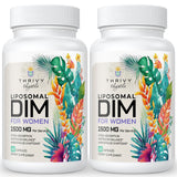 ThrivyThystle DIM liposomales 400 mg en bote para equilibrio hormonal.