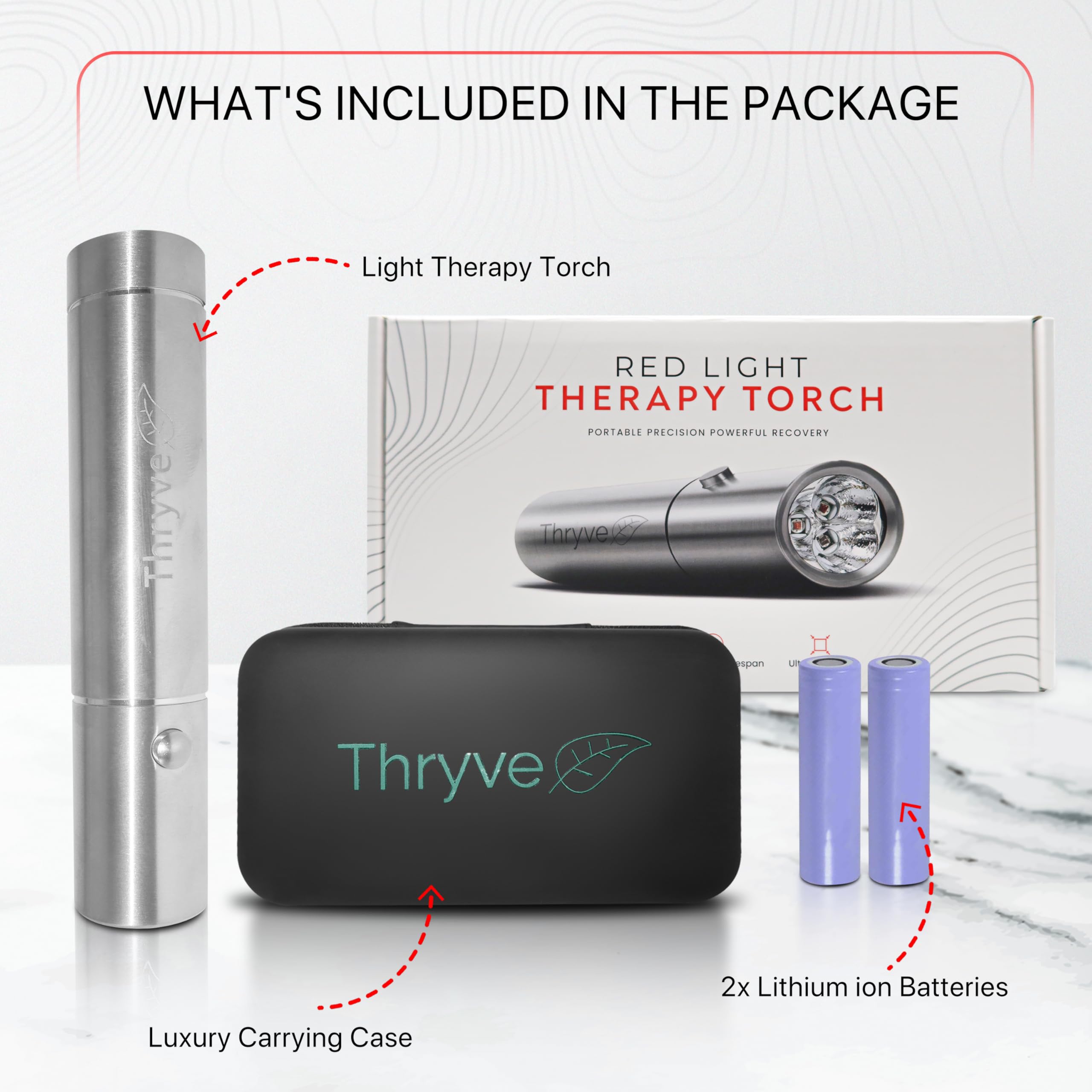 Compacta y lista para viajar, ideal para rutinas diarias con Thryve