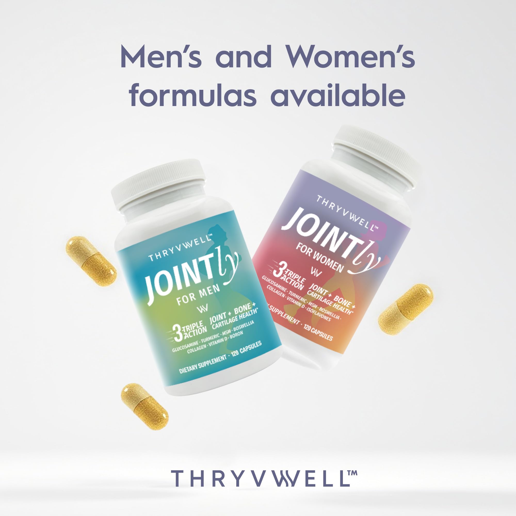 ThryvWell Jointly: cápsulas en ambiente cotidiano para uso diario.
