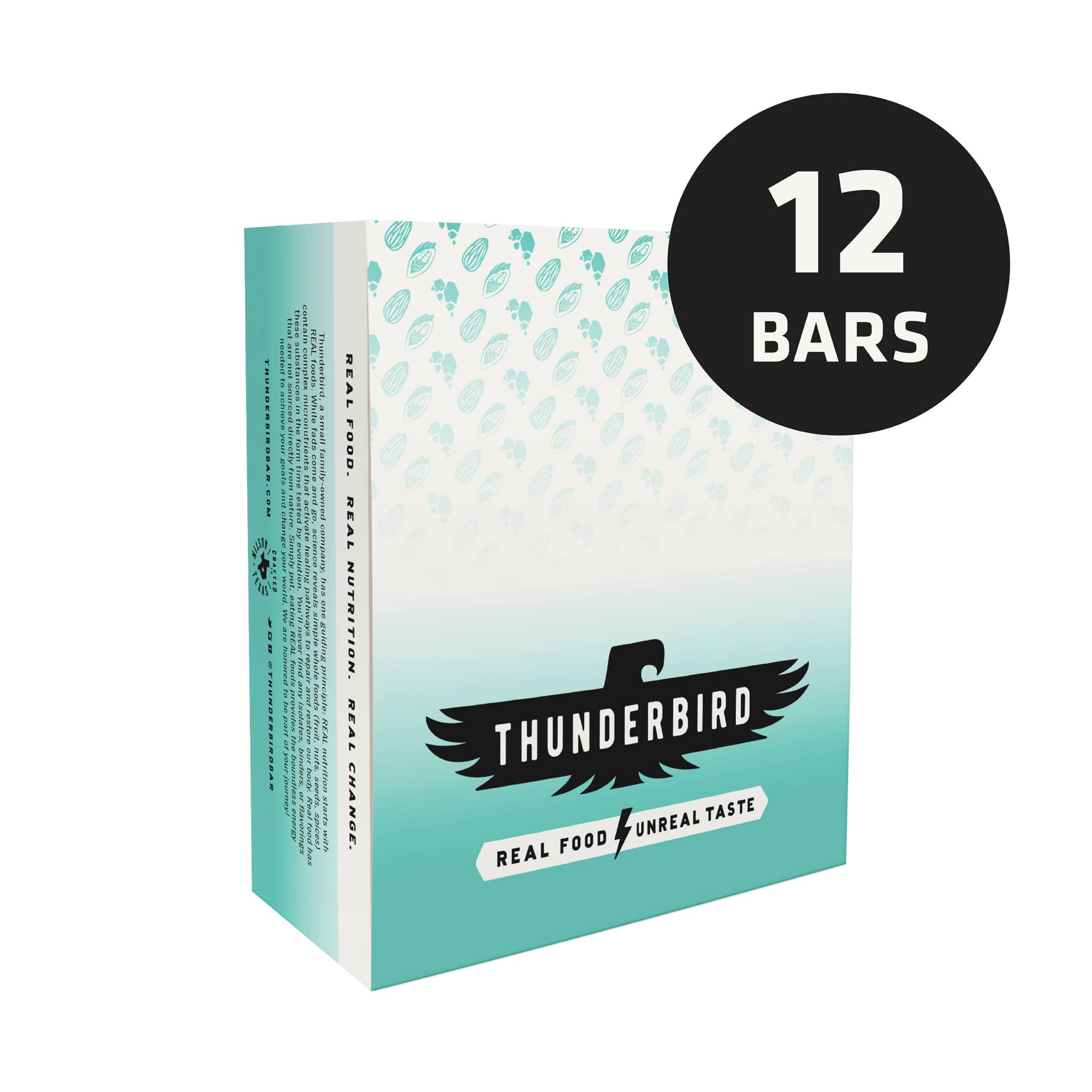 Sabor chocolate con mantequilla de almendra y sal marina de Thunderbird.