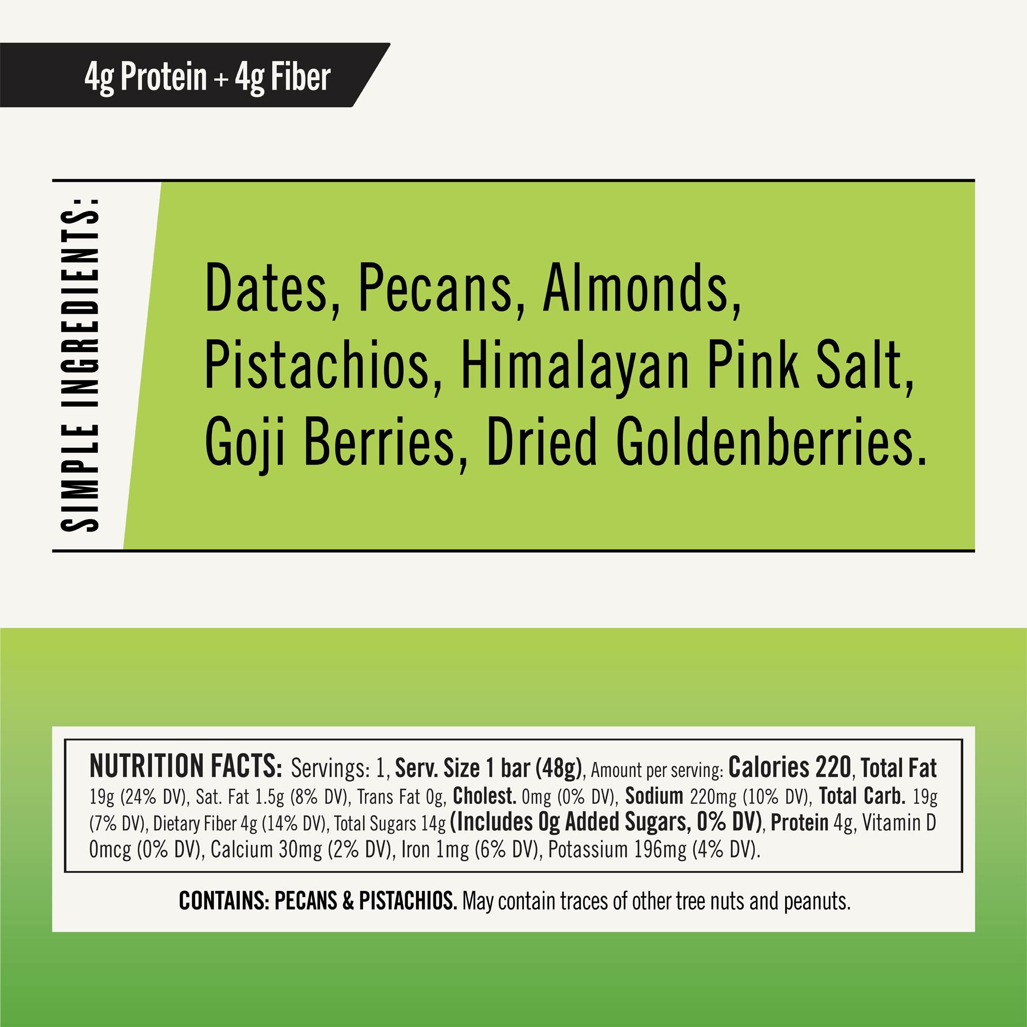 Thunderbird – ingredientes reales como nueces y frutos para energía sostenida.