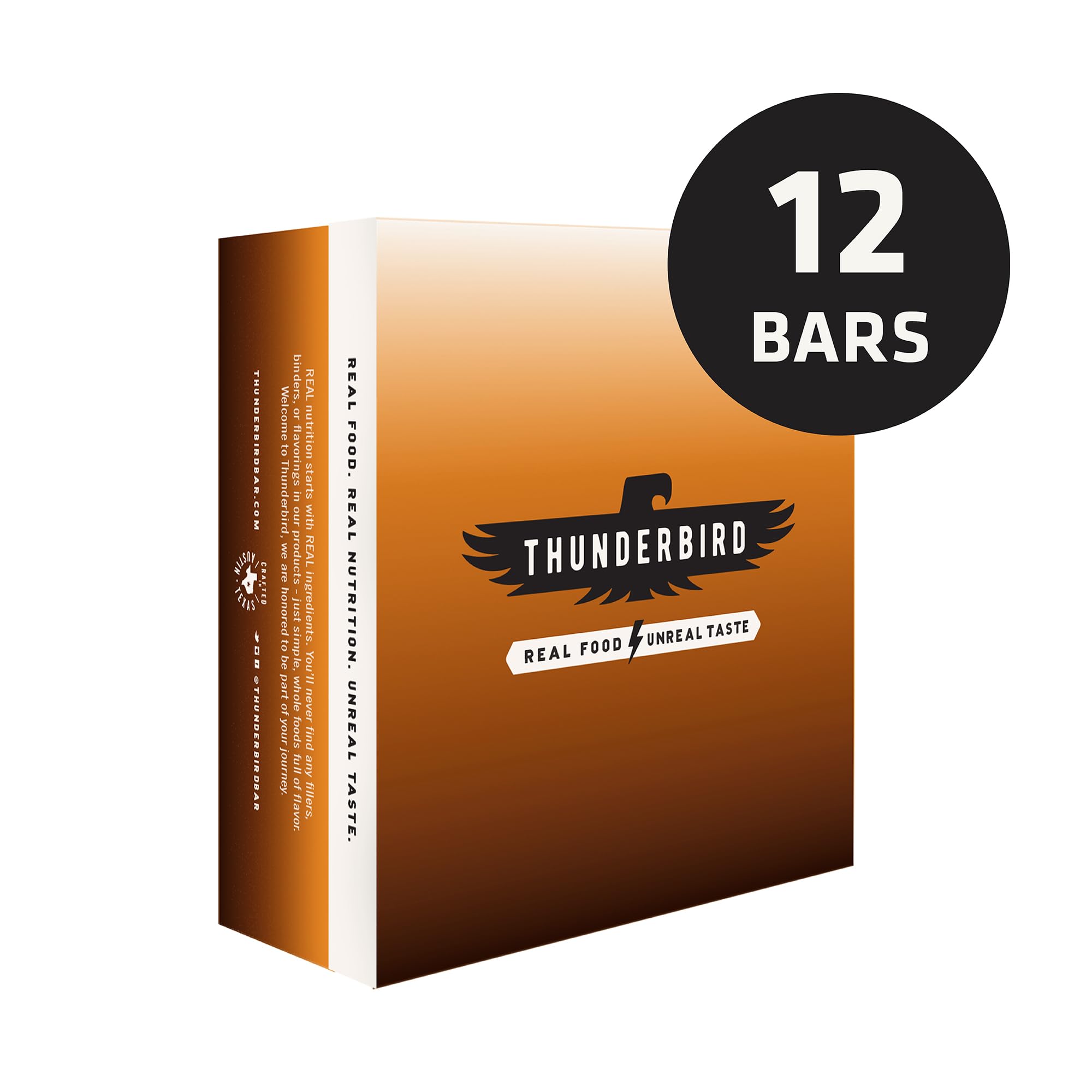 Barra Thunderbird Real Food, versión vegana para snack diario.