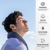 Tapón de oreja Thunelec de silicona suave para comodidad nocturna.