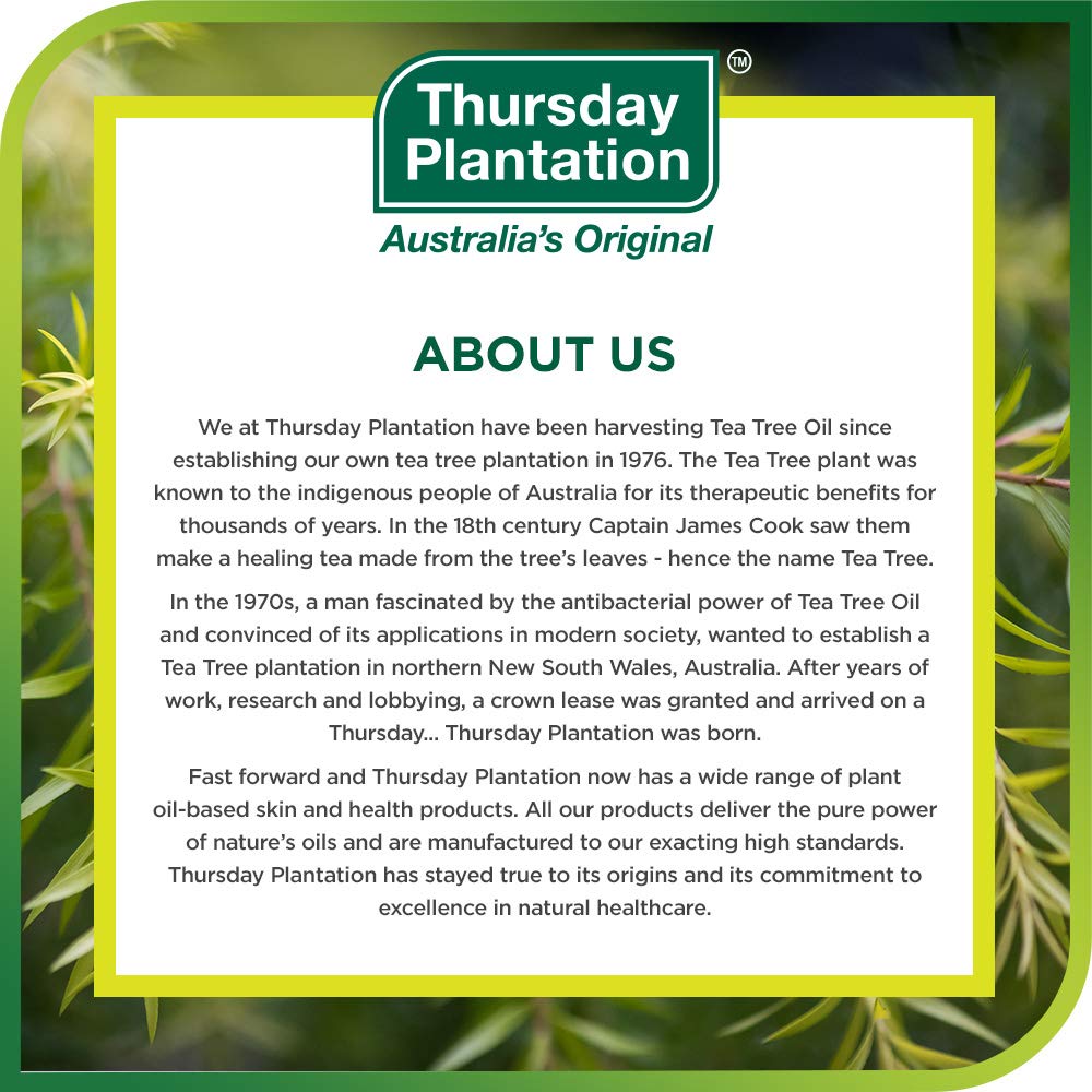 Thursday Plantation Aceite de árbol de té fórmula suave para piel sensible
