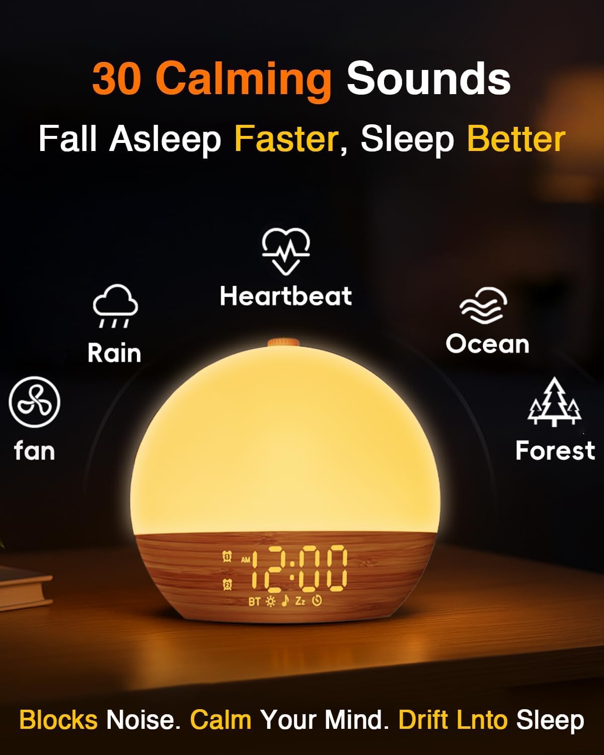 Thybro Despertador con pantalla LED ajustable y colores nocturnos