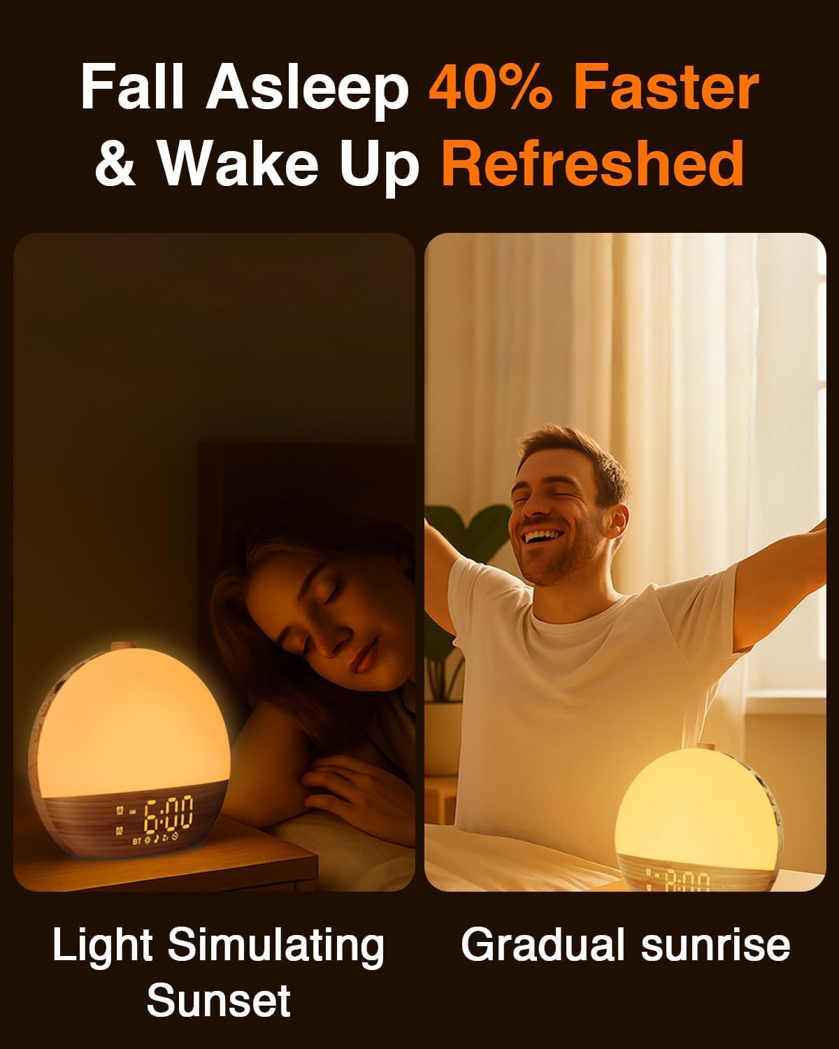Thybro Despertador con función de Snooze para minutos extra