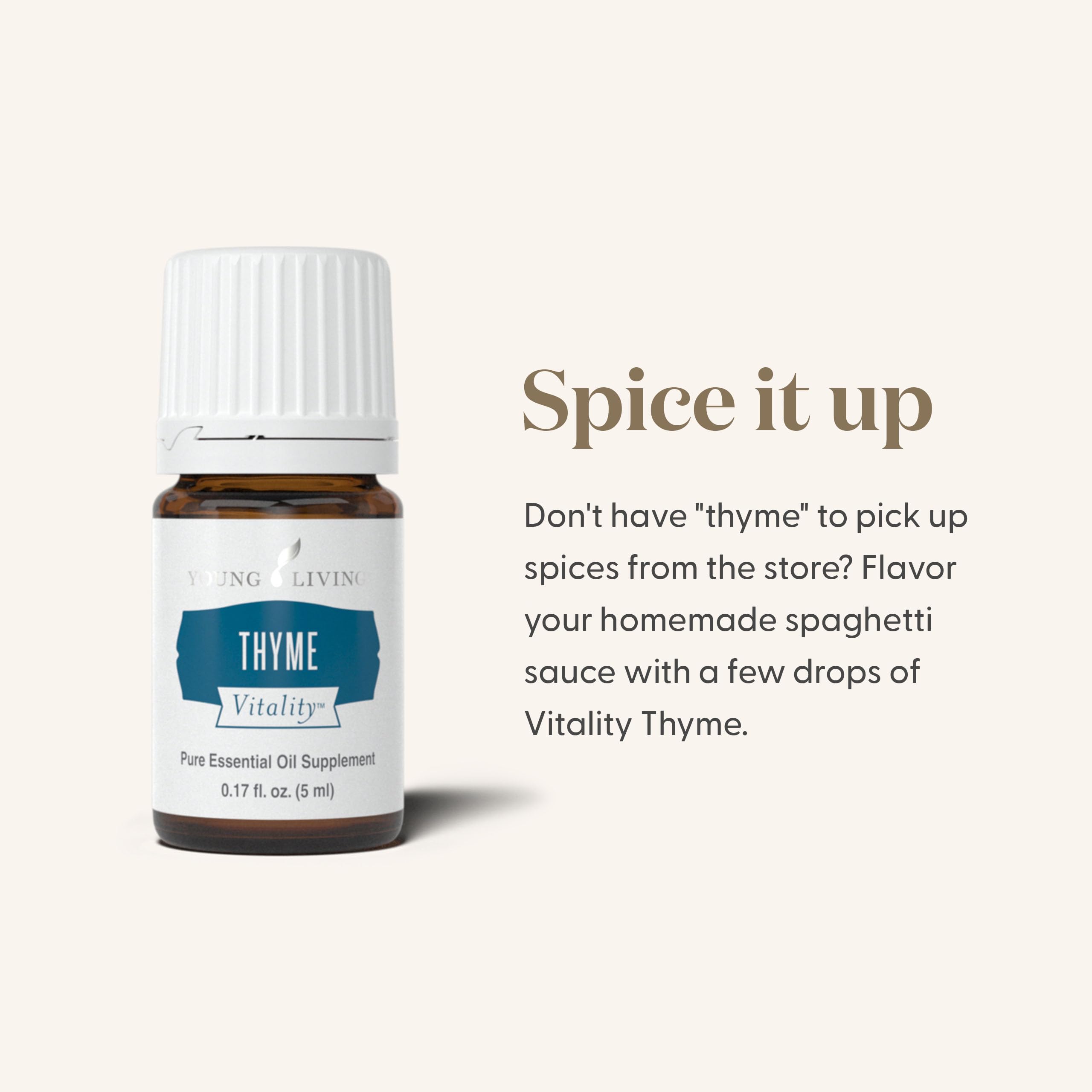 Thyme Vitality, aroma intenso para recetas mediterráneas