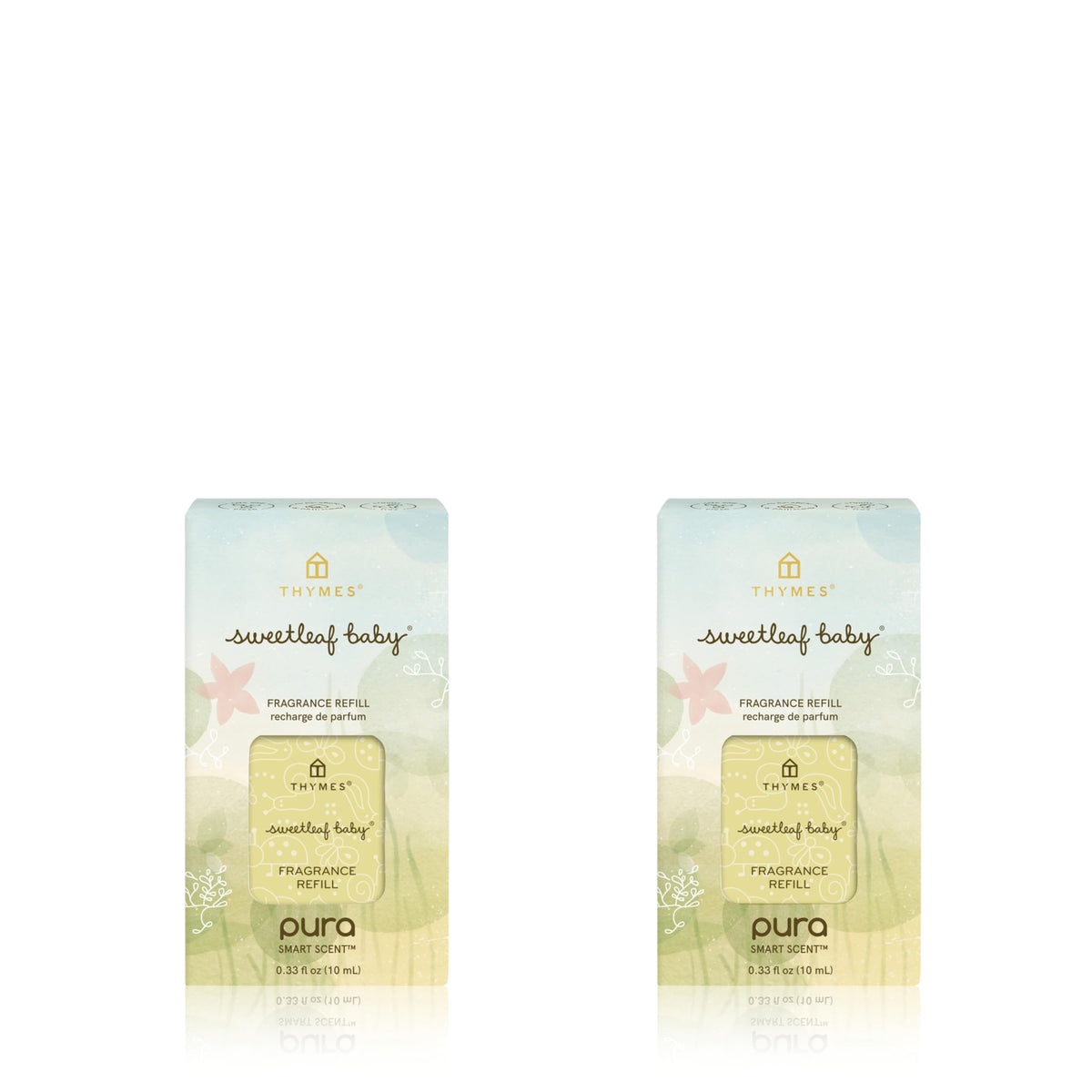 Thymes Pura Recambios, paquete de dos para difusor, ofrece aroma duradero.