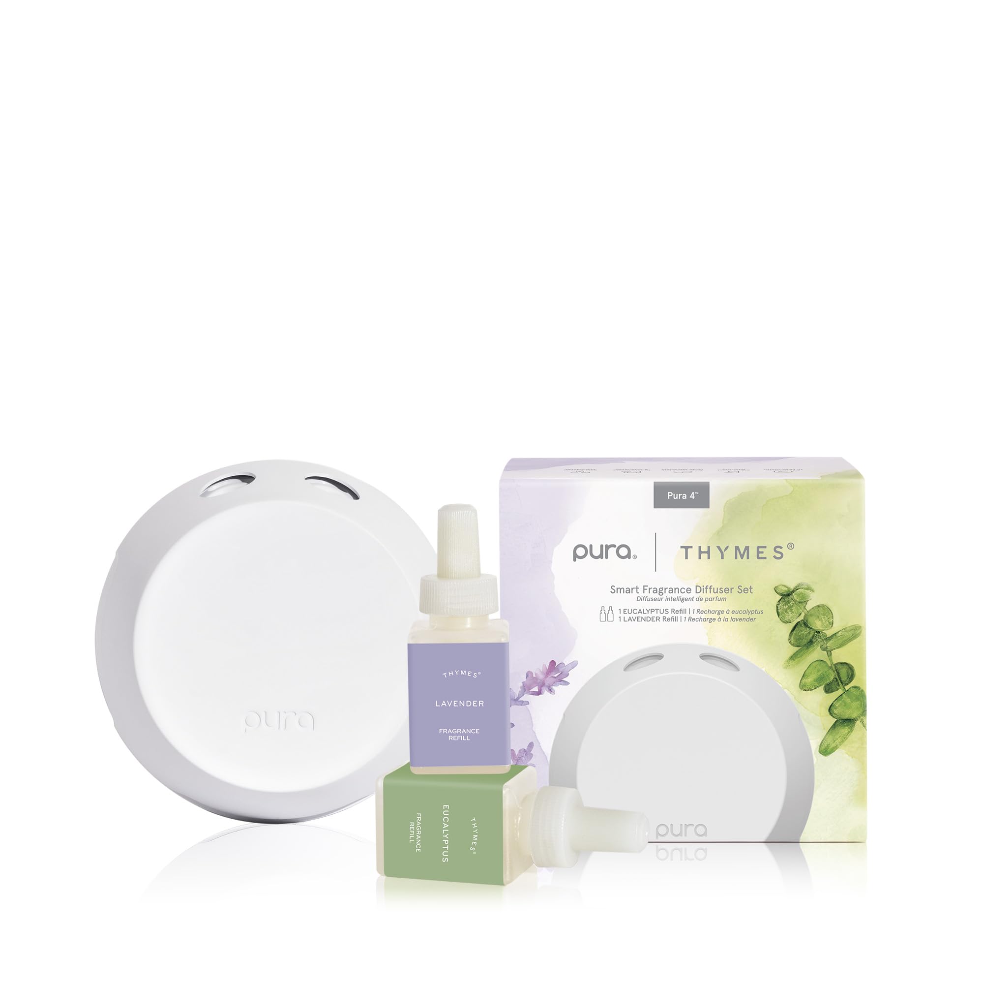 Difusor Thymes Pura 4 en sala, perfuma con fragancia suave.