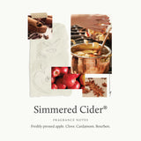 Thymes Simmered Cider: aroma de manzana y especias para ambiente otoñal.