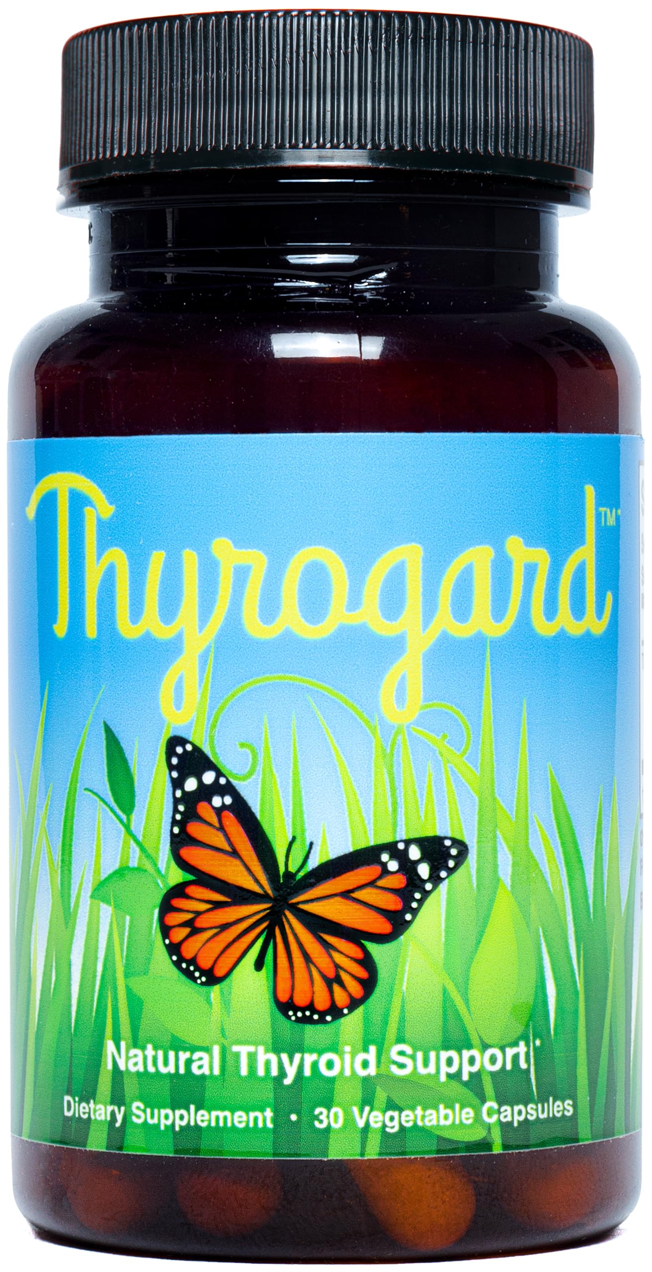 Thyrogard botella de suplemento natural para balance tiroideo