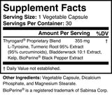 Thyrogard cápsulas vegetales, 30 unidades para uso cotidiano