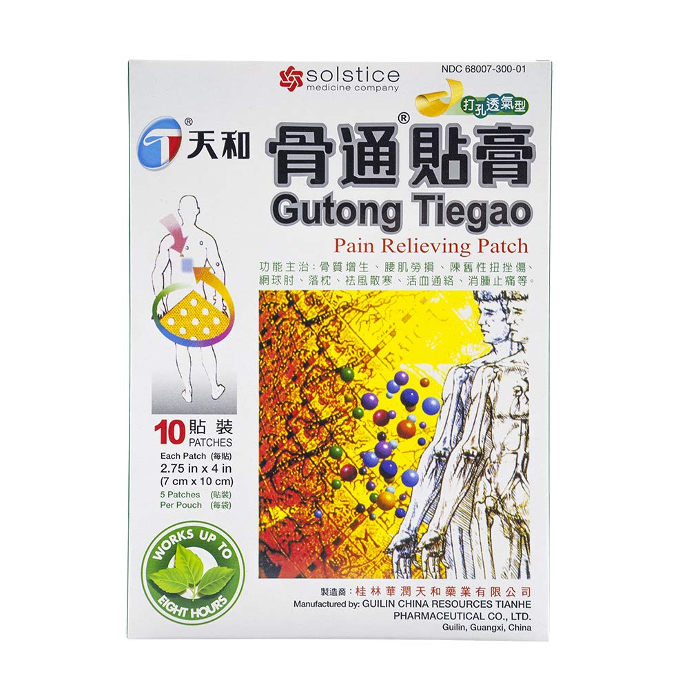 Parche Tianhe Gutong Tiegao para alivio de dolor muscular durante entrenamientos