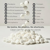 Ingredientes veganos de Tidalove para un cuidado dental suave.