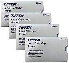 50 hojas de Tiffen para limpieza de lentes con alta absorbencia.
