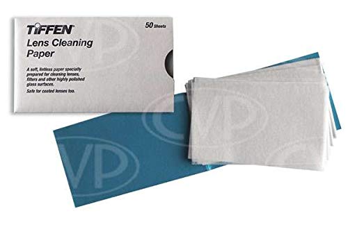 Papel suave Tiffen para lentes, hoja delicada para superficies sensibles.
