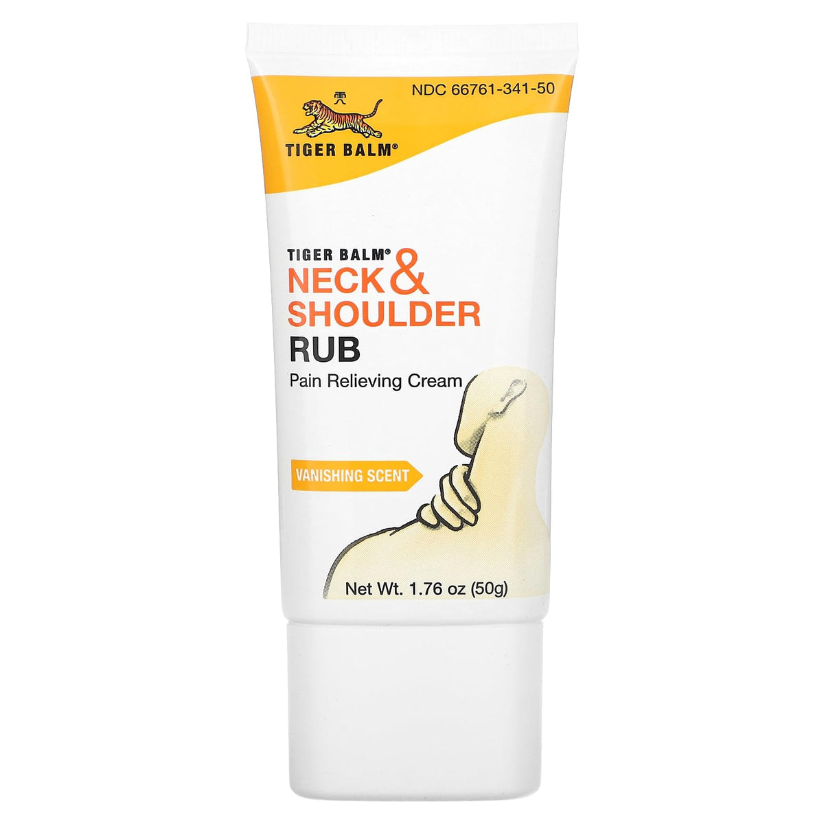 Tiger Balm aplicación suave en cuello y hombros para masaje