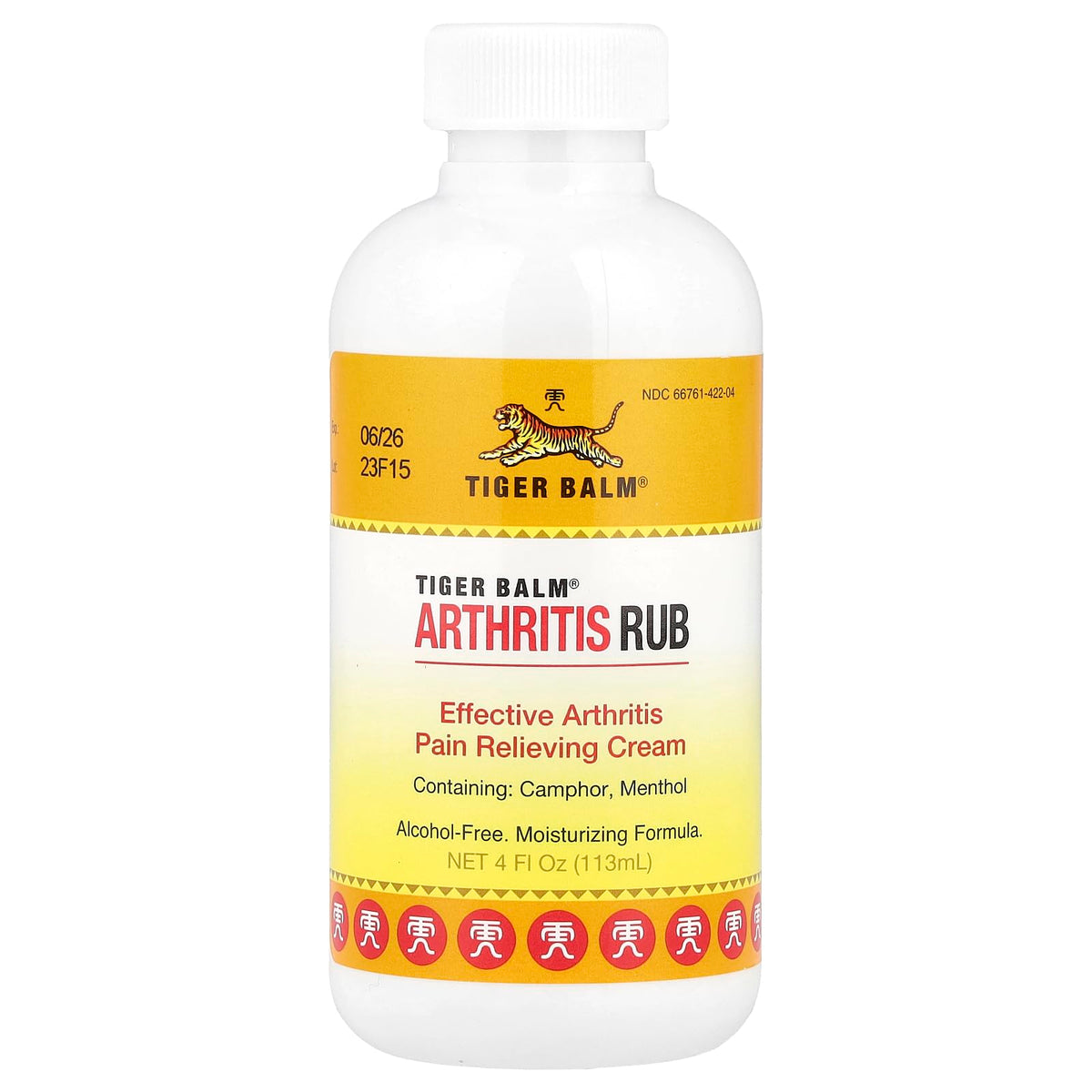 Tiger Balm Arthritis Rub, bote con bomba: alivio localizado para articulaciones.