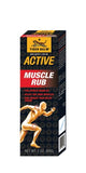 Tiger Balm Muscle Rub: tubo visto por la espalda para aplicación en músculos.