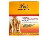 Tiger Balm Parche 5 Unidades en el frente del envase, fácil de llevar.