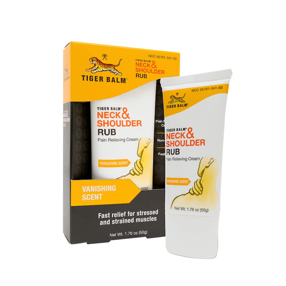 Tiger Balm ungüento cuello y hombros en paquete de 2 para alivio diario.