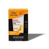 Tubo dispensador de Tiger Balm para cuello y hombros en la oficina.