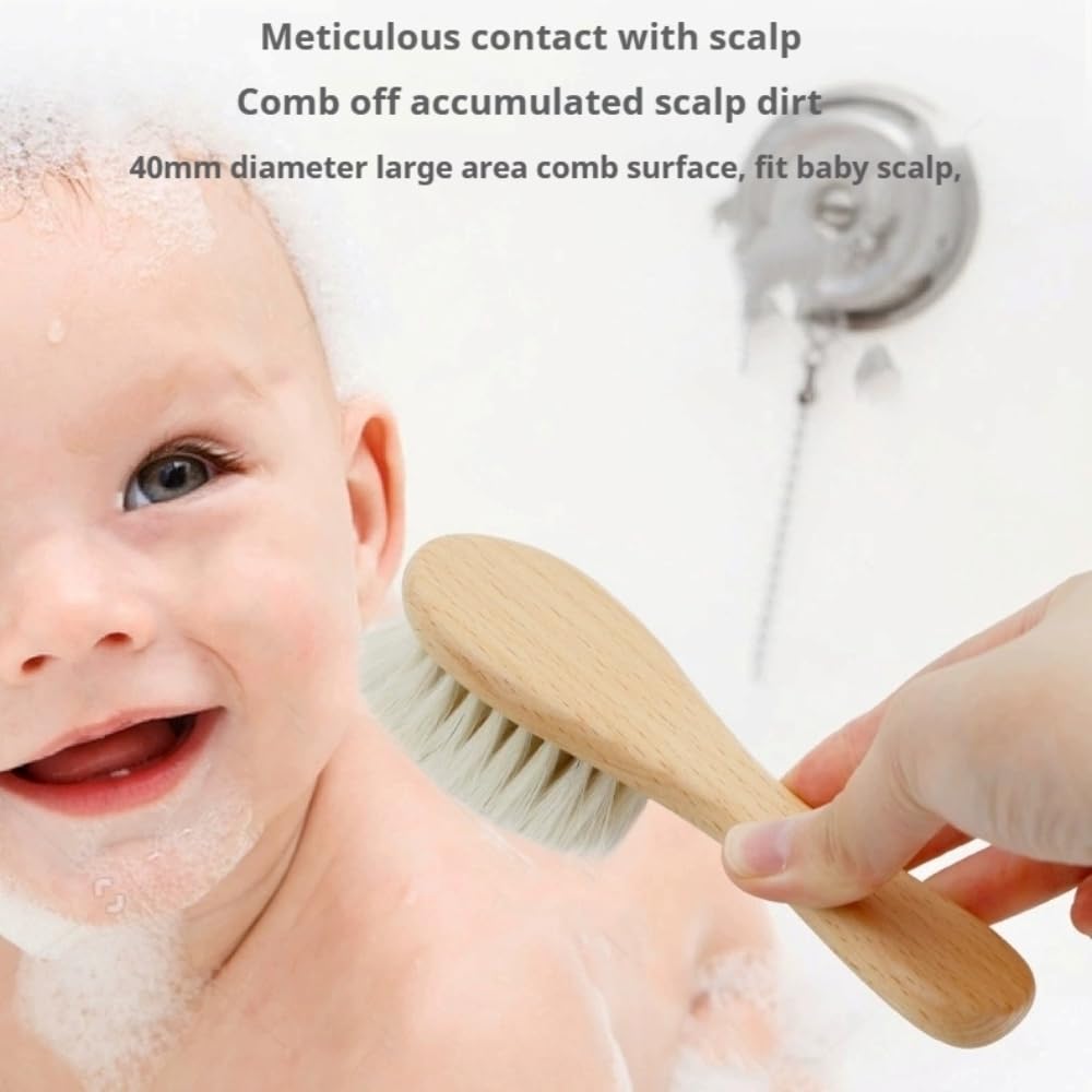 TikMNO cepillo bebé todo tipo de cabello: desenreda con suavidad sin dolor.
