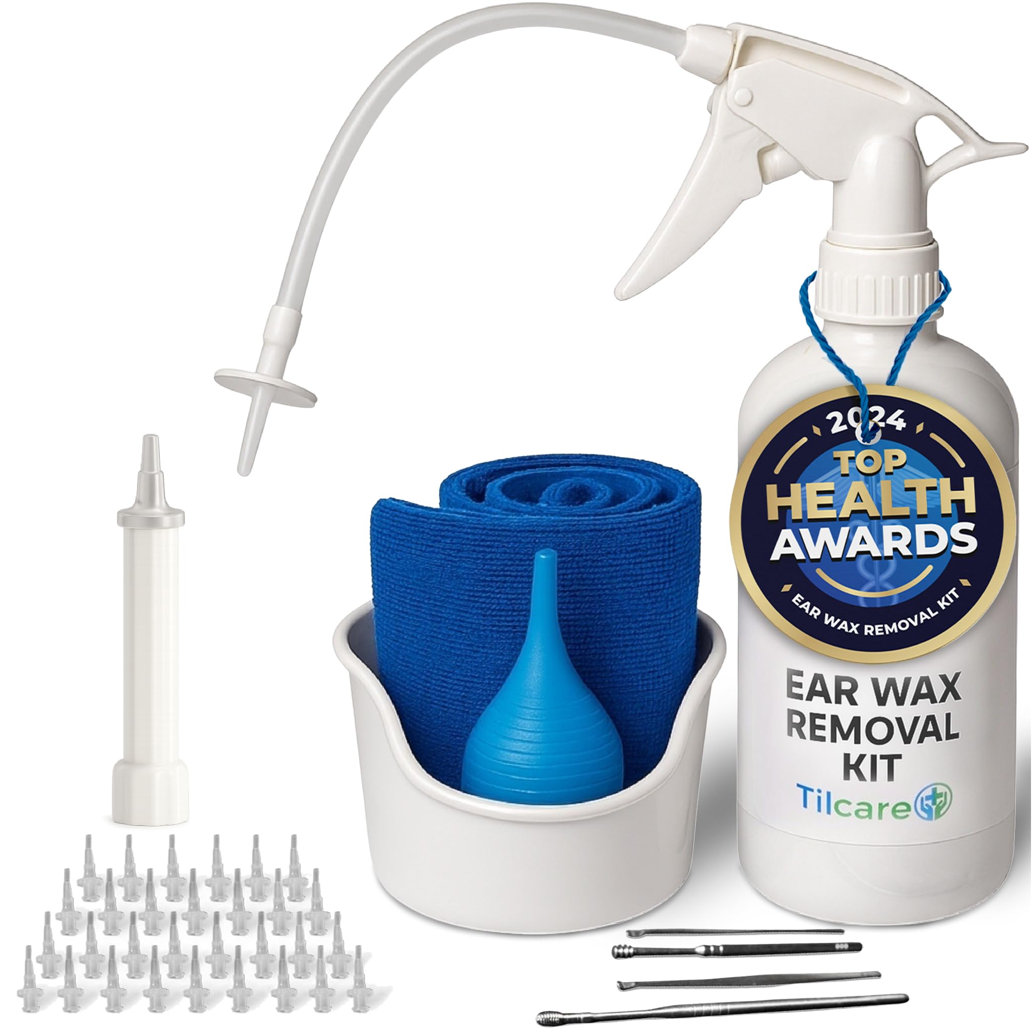 Tilcare kit-lavado-orejas ofrece una limpieza suave en casa.