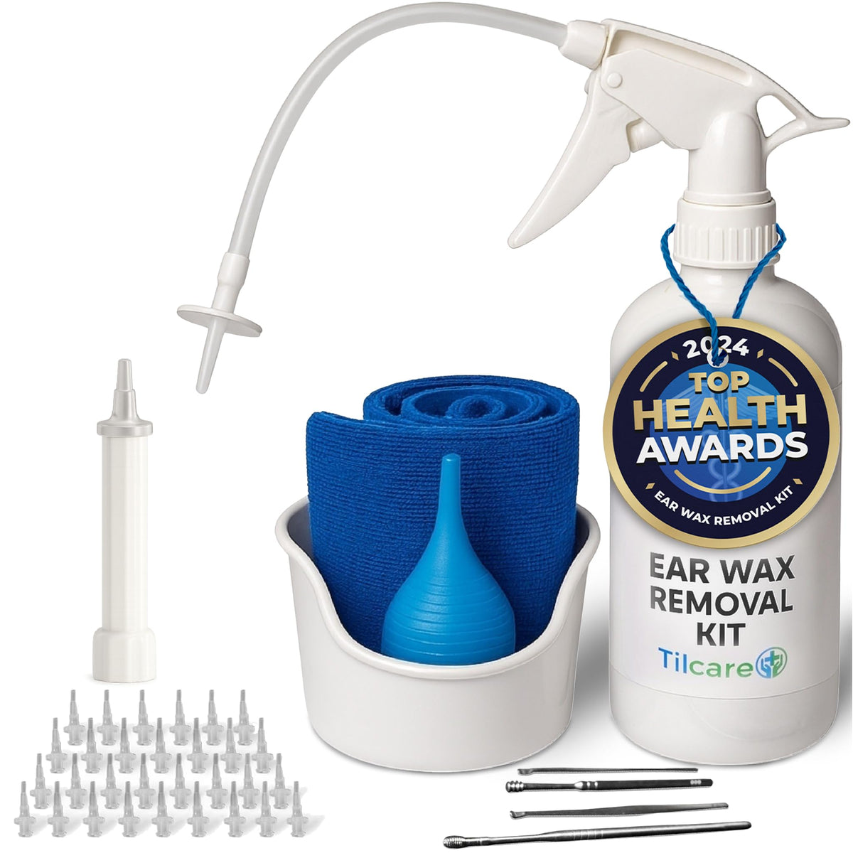Tilcare kit-lavado-orejas ofrece una limpieza suave en casa.