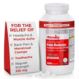 TIME-CAP LABS acetaminofen 325 mg frasco para alivio rápido del dolor.