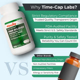 TIME-CAP LABS caplets para dolor de cabeza y tensión.