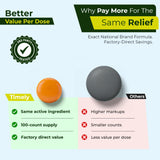  TIME-CAP LABS empaque bisacodyl-100-tabletas, conveniencia para casa.