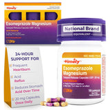  TIME-CAP LABS Esomeprazol 20 mg, botella frontal, apoyo diario para el ardor.